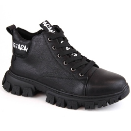 Botas de plataforma negras con aislamiento para mujer de Sergio Leone BT742 negro