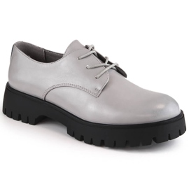Zapatos oxford mujer gris Sergio Leone PB201