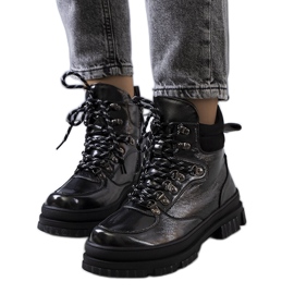 Botines Prepo charol negro Botines Prepo charol negro