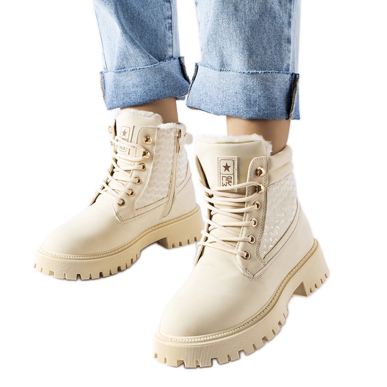 Botas de mujer con aislamiento beige de Foca.
