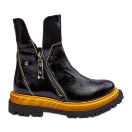 Botas Mujer Charol Maciejka 05747-07 Negro