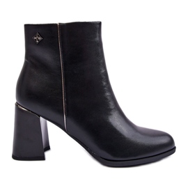 Botines de Piel Negro Popilla