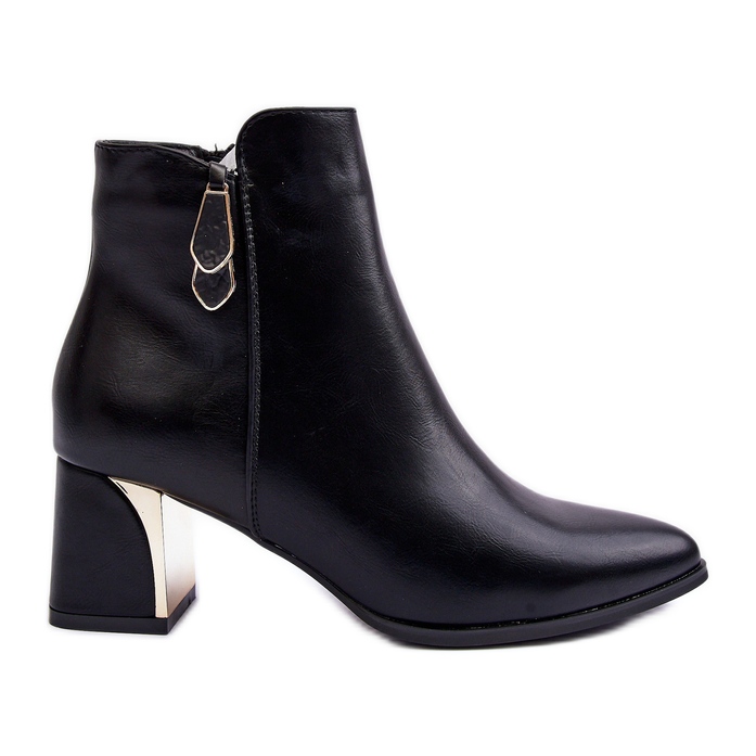 Botines de piel con aislamiento Negro Amanis