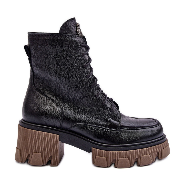 Botas Trapper De Piel Con Aislamiento Para Mujer Negro Lemar Rehin