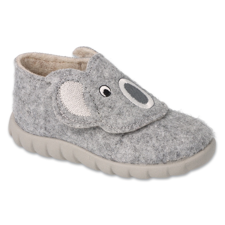 Pantuflas infantiles befado 620P017 velcro gris