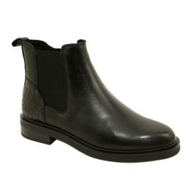 Botas de cuero de cuero para mujeres Caprice 9-25479-41 019 Negro Botas de cuero de cuero para mujeres Caprice 9-25479-41 019 Negro