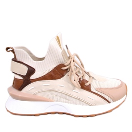 Boyce zapatillas estilo calcetín Beige