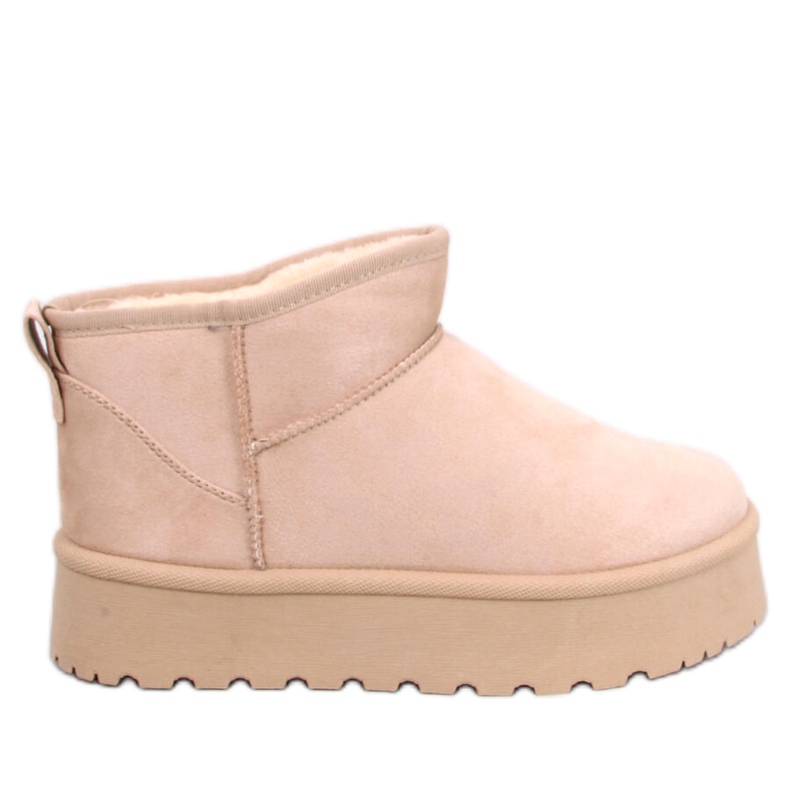 Botas de nieve con plataforma Solnis Beige