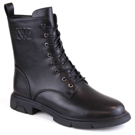 Botas aislantes de mujer con cordones y cremallera, negro Filippo DBT4045