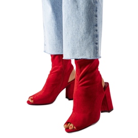 Botines de tacón Guernon rojos