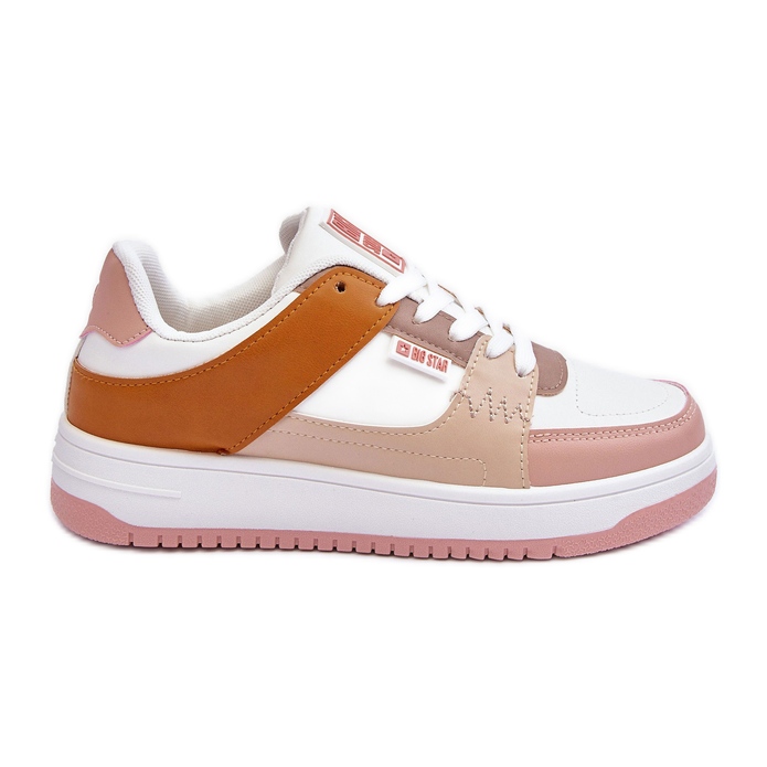 Zapatillas Deportivas Mujer Sneakers Big Star MM274355 Marrón y Rosa blanco