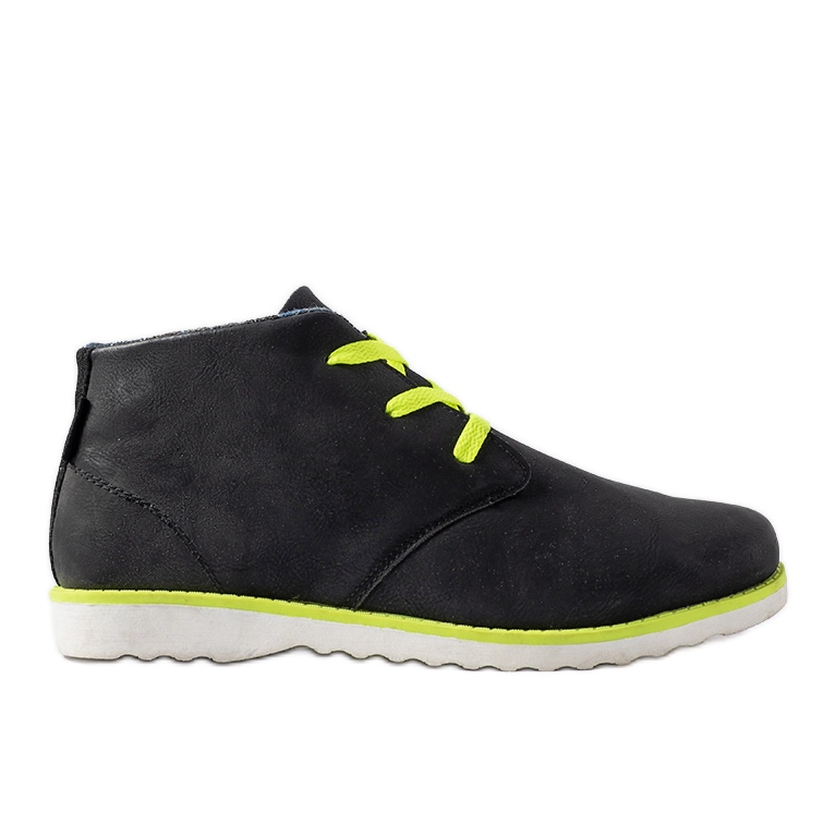 Zapatos de hombre Haytham negros y neón