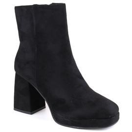 Botines de ante Jezzi W JEZ411A, negro