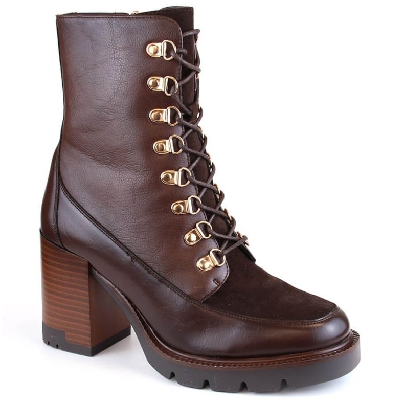 Botines aislantes y plataforma Vinceza W JAN251 marrón