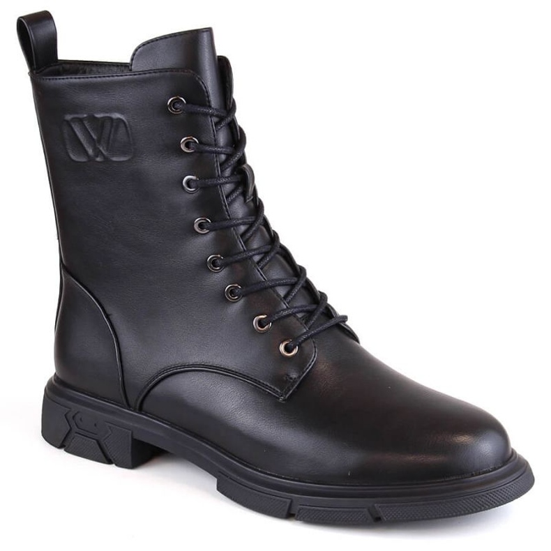 Filippo W PAW468 botines aislantes con cordones y cremallera, negro