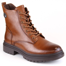 Potocki W WOL181B botines con cordones y cremallera, marrón