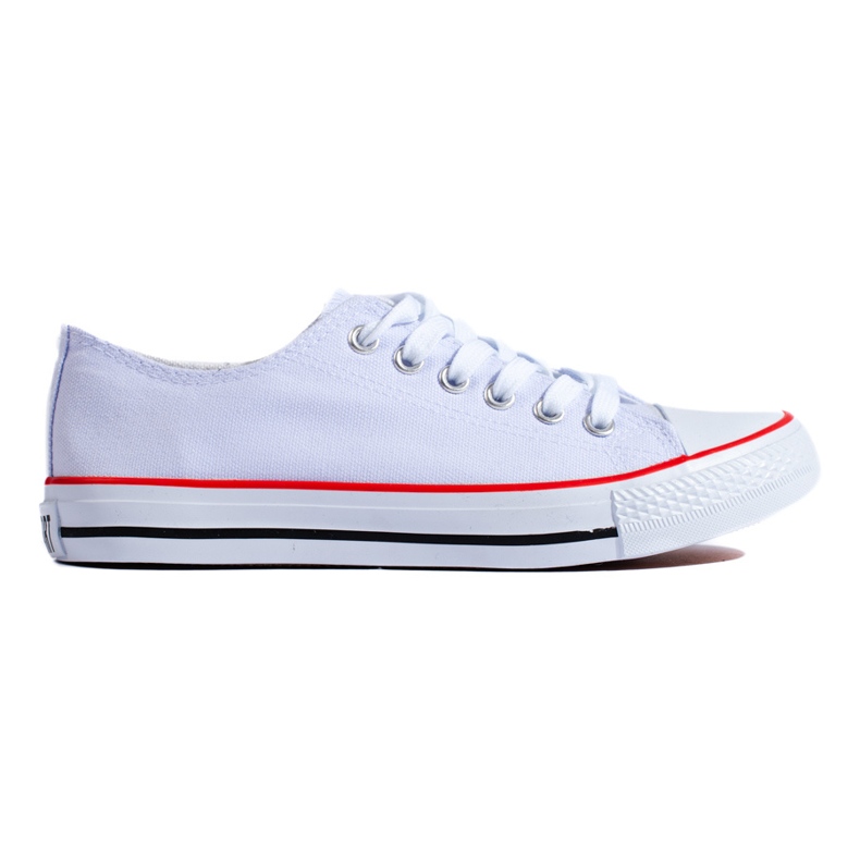 Zapatillas clásicas Shelovet de mujer blancas. blanco