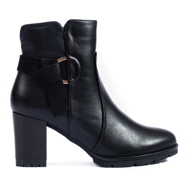 Cómodos botines de tacón Shelovet negros