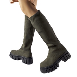 Botas verdes con parte superior flexible de Maroun