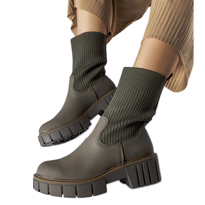 Botas calcetín Beauchemin verdes Botas calcetín Beauchemin verdes