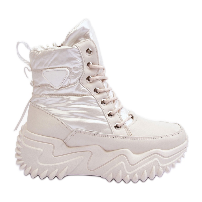 Botas aislantes con plataforma maciza, beige claro Lanleh
