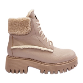 Botas Mujer Piel Beige Lemar Vergo Botas Mujer Piel Beige Lemar Vergo
