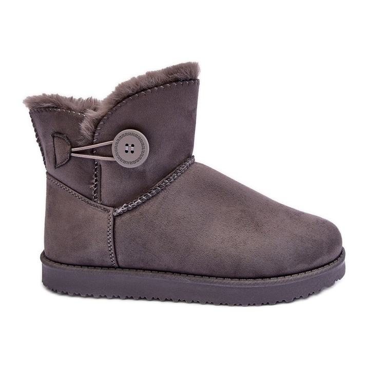 Botas De Nieve Mujer Aislante Con Adorno Gris Siriol