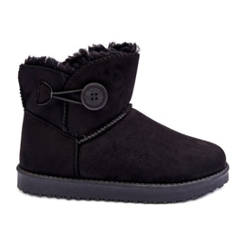 Botas de nieve aislantes para mujer con decoración, negro Siriol