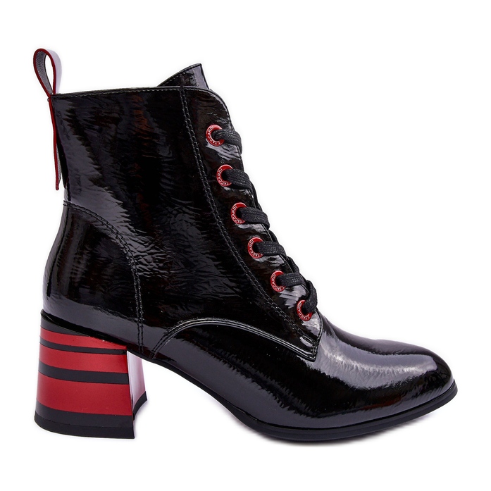 Botas Tacón Charol S.Barski MR870-49 Negro