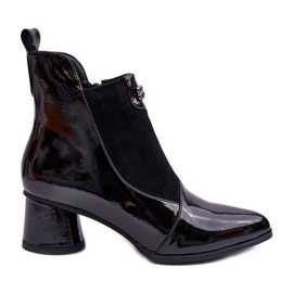 Botas Tacón Piel S.Barski MR870-96 Negro