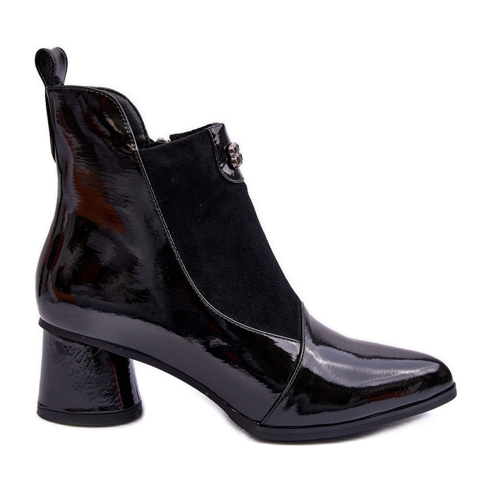 Botas Tacón Piel S.Barski MR870-96 Negro