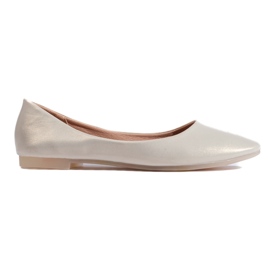 Bailarinas de mujer beige fabricadas en ecopiel Shelovet