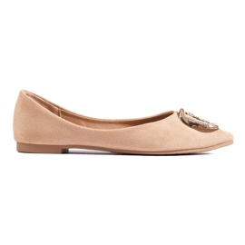 Bailarinas mujer Shelovet de ante beige