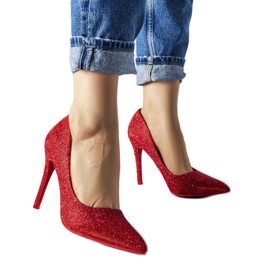 Tacones altos Melody rojos