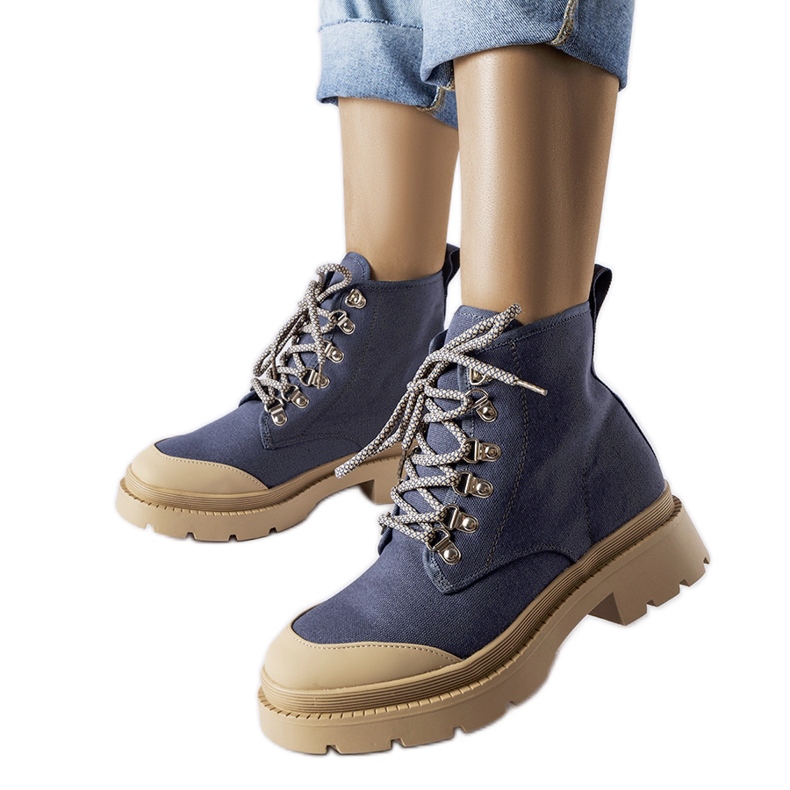 Botas vaqueras de mujer Alicudi azul