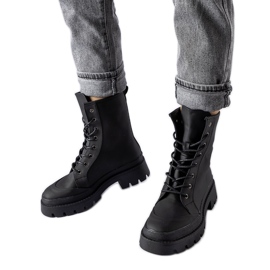 Inna Zapatillas negras con acabado mate Thiery negro