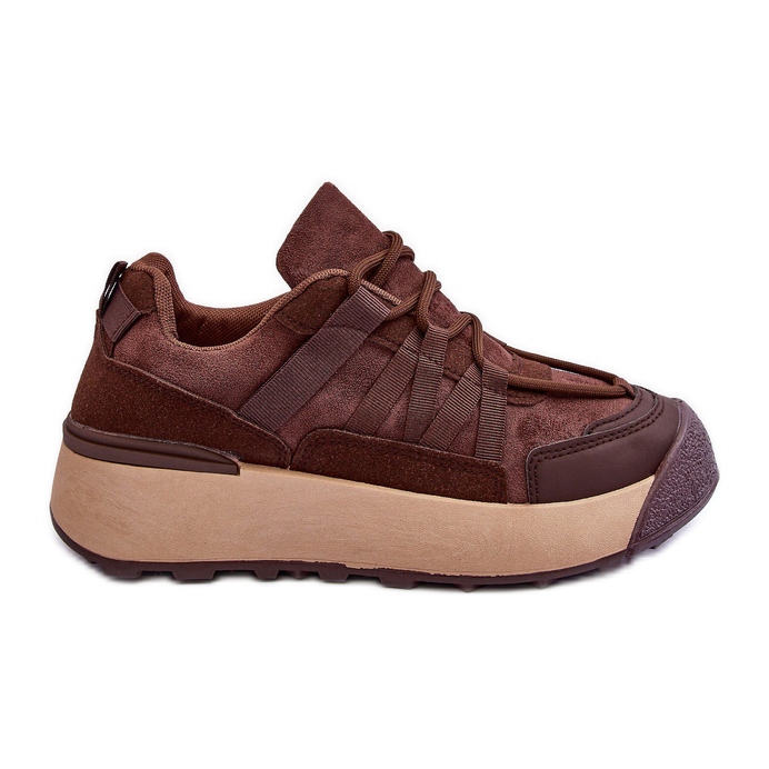 PS1 Zapatillas Deportivas Mujer Ante con Plataforma Marrón Rohan