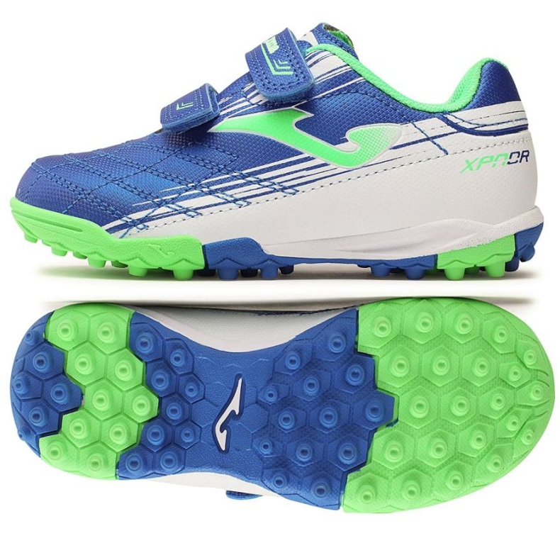 Zapatillas de fútbol Joma Xpander 2304 Tf Jr XPJW2304TFV azul