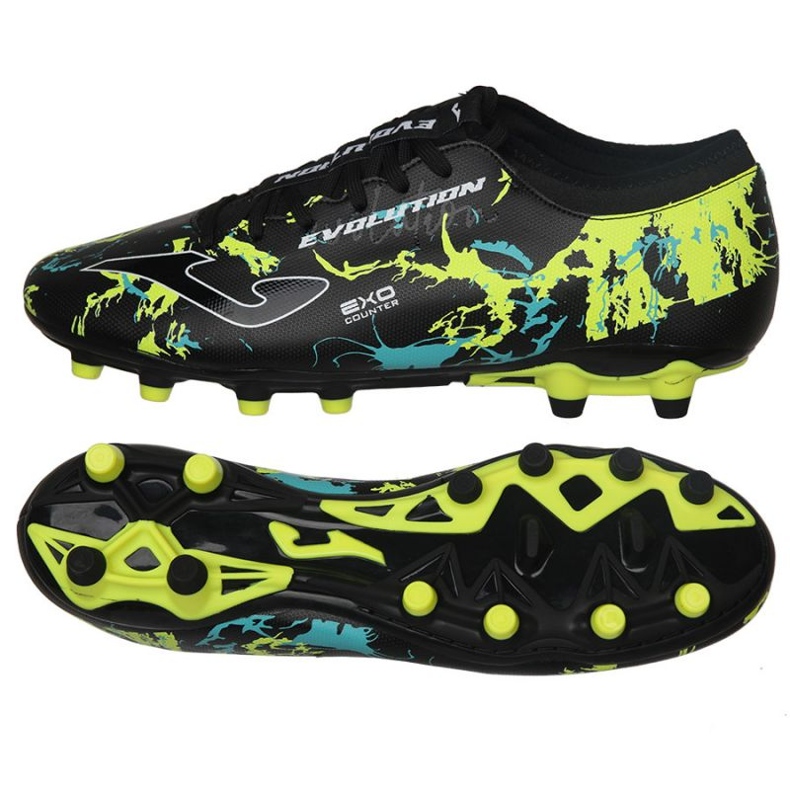 Zapatillas de fútbol Joma Evolution 2301 Fg M EVOW2301FG negro