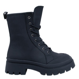 Parsons Botas de trabajo negras con cordones negro
