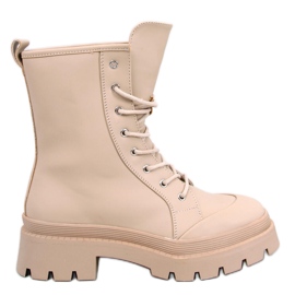 Parsons Botas de trabajo con cordones en beige