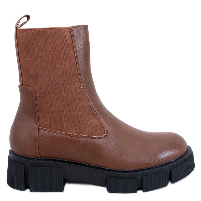 Botas Chelsea de mujer Sneed Camel marrón