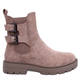 Botines Lanier de ante color topo beige