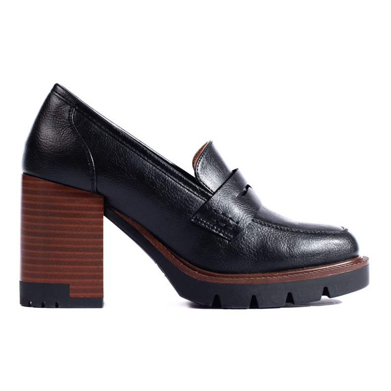 Elegantes zapatos de tacón de mujer negros de Shelovet