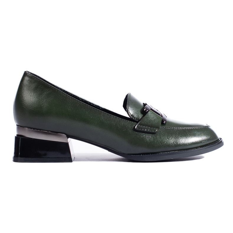 Zapatos Shelovet de mujer verde oscuro