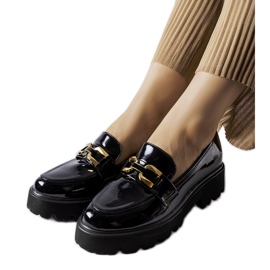 Inna Zapatillas Clay negras charol negro