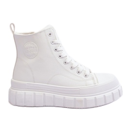 Zapatillas Deportivas De Piel Con Aislamiento Y Cremallera Big Star MM274624 Blanco