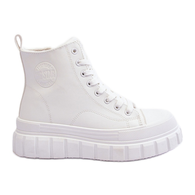 Zapatillas Deportivas De Piel Con Aislamiento Y Cremallera Big Star MM274624 Blanco