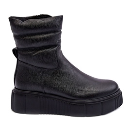 Botas Plataforma Mujer Lemar Suam Piel Negro