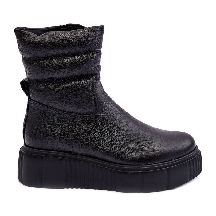 Botas Plataforma Mujer Lemar Suam Piel Negro